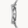 Fossil Tailor White Dial Silver Steel Strap Watch for Women - ES4262