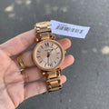 Fossil Carlie Rose Gold Dial Rose Gold Steel Strap Watch for Women - ES4301