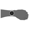 Emporio Armani Classic Chronograph Black Dial Silver Mesh Bracelet Watch For Men - AR1808