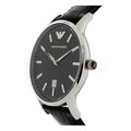 Emporio Armani Renato Black Dial Black Leather Strap Watch For Men - AR2411