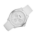 Fossil Cecile White Dial White Leather Strap Watch for Women - AM4484