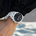 IWC Pilot's Watch Chronograph Top Gun Edition 'Lake Tahoe' Black Dial White Leather Strap Watch for Men - IW389105