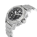 Fossil Modern Machine Black Dial Silver Steel Strap Watch for Men - FS4926