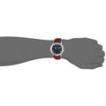 Fossil Grant Chronograph Blue Dial Brown Leather Strap Watch for Men - FS5210