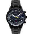 Fossil Goodwin Chronograph Black Dial Black Steel Strap Watch for Men - FS5413