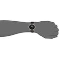 Fossil The Minimalist Carbon Series Black Dial Black Leather Strap Watch for Men - FS5497