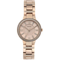 Fossil Virginia Pink Dial Pink Steel Strap Watch for Women - ES4482