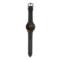 Fossil Goodwin Chronograph Black Dial Black Leather Strap Watch for Men - FS5585