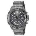 Fossil Garrett Chronograph Grey Dial Grey Steel Strap Watch for Men - FS5621