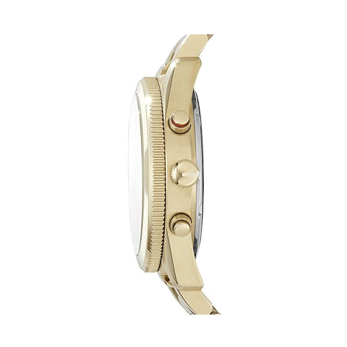 Fossil Boyfriend Gold Dial Gold Steel Strap Watch for Women - ES3884