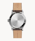 Fossil Townsman Automatic Black Dial Brown Leather Strap Watch for Men -  ME1163