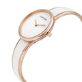 Calvin Klein Seduce White Dial Two Tone Steel Strap Watch for Women - K4E2N616