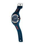 Gucci Sync XXL Quartz Blue Dial Blue Rubber Strap Watch For Men - YA137104