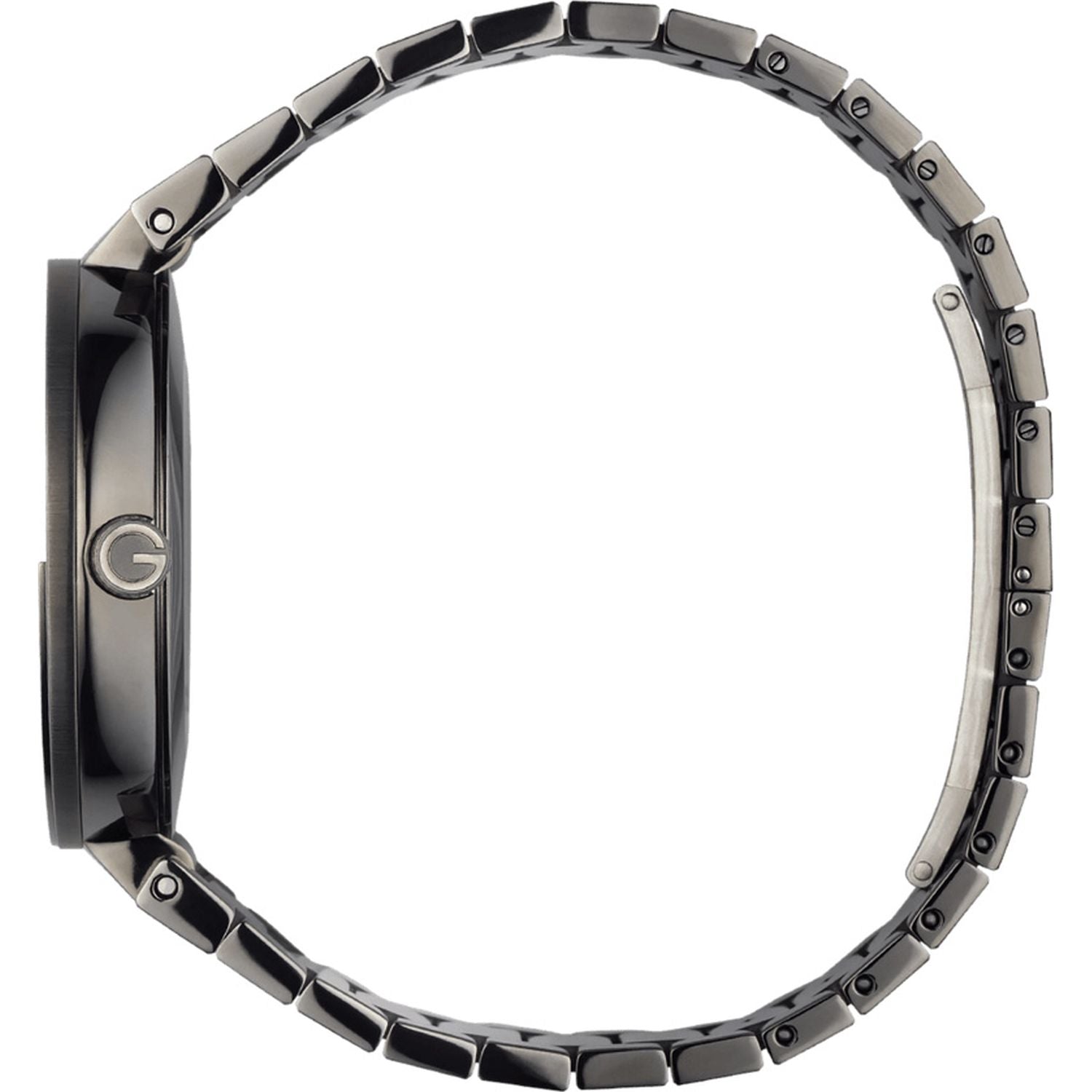 Gucci G Interlocking Quartz Grey Dial Grey Steel Strap Watch For Men - YA133210