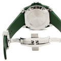 Gucci Dive Tiger Head Motif Green Dial Green Rubber Strap Watch For Men - YA136316