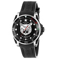 Gucci Dive Feline Quartz Black Dial Black Rubber Strap Watch For Men - YA136320