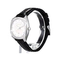 Gucci GG2570 Diamonds Silver Dial Black Leather Strap Watch For Women - YA142507