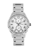 Guess Siren White Dial Silver Steel Strap Watch for Women - W0442L1