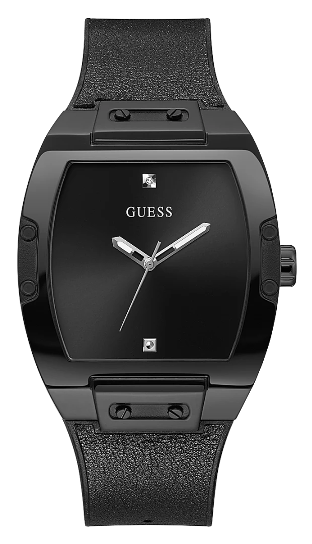 Guess Phoenix Black Dial Black Rubber Strap Watch for Men - GW0386G1