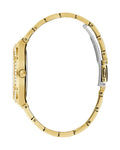 Hugo Boss Premiere White Dial Gold Steel Strap Watch for Women - 1502445