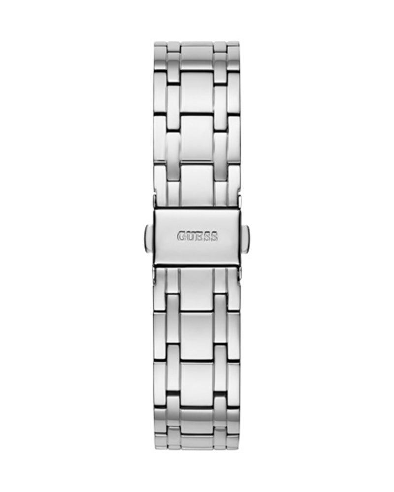 Guess Cosmo Diamonds Turquoise Dial Silver Steel Strap Watch for Women - GW0033L7