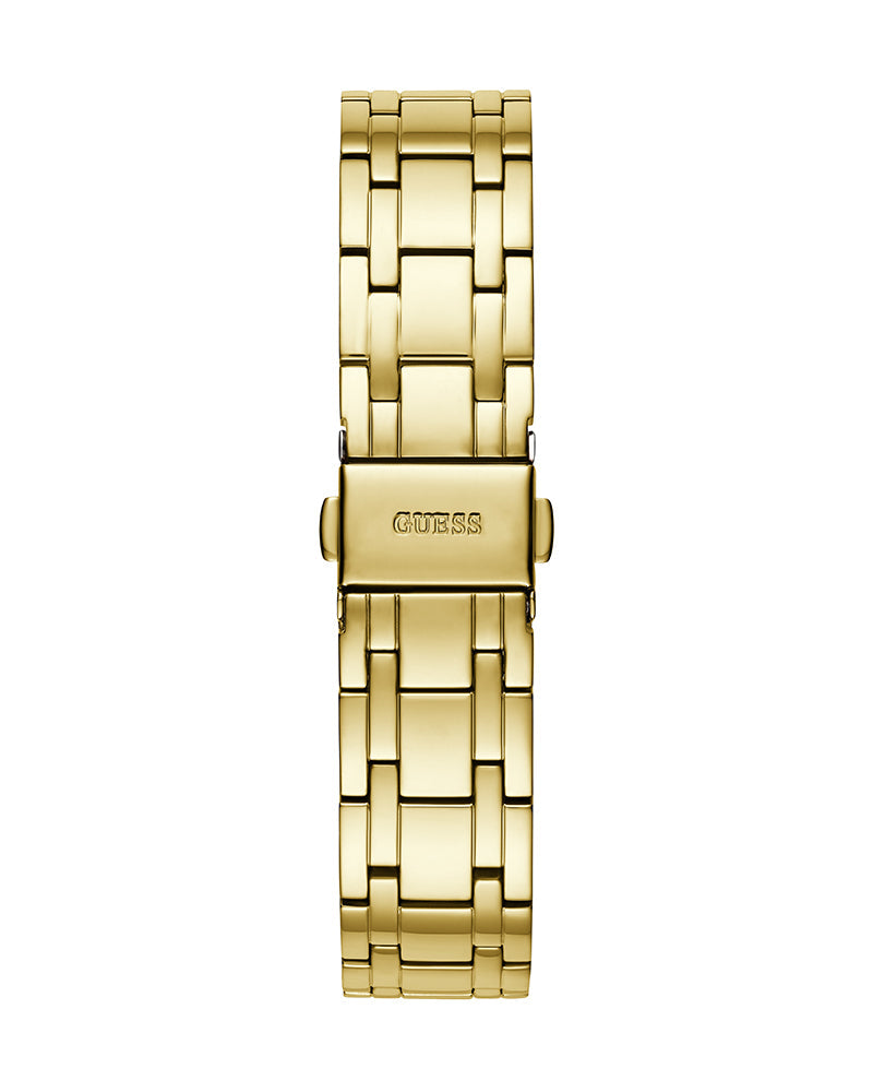 Guess Cosmo Diamonds Green Dial Gold Steel Strap Watch for Women - GW0033L8