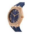 Guess Cosmo Diamonds Blue Blue Dial Blue Silicone Strap Watch for Women - GW0034L4