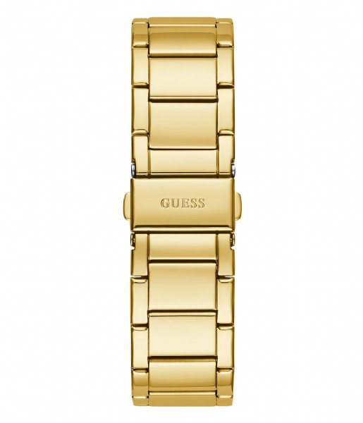 Guess Raven Diamonds Gold Dial Gold Steel Strap Watch for Women - GW0104L2