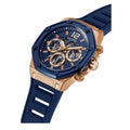 Guess Momentum Chronograph Blue Dial Blue Rubber Strap Watch for Men - GW0263G2