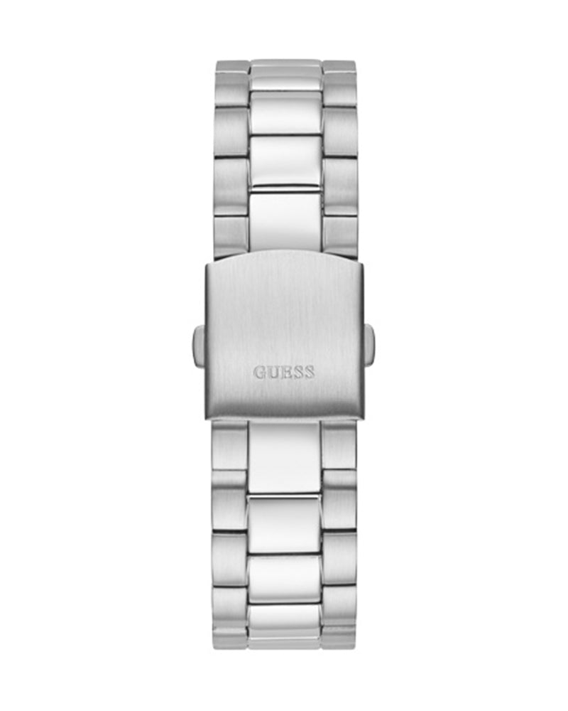 Guess Connoisseur Turquoise Dial Silver Steel Strap Watch for Men - GW0265G11