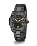 Guess Connoisseur Black Dial Black Steel Strap Watch for Men - GW0265G4