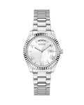 Guess Luna Silver Dial Silver Steel Strap Watch for Women - GW0308L1