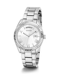 Guess Luna Silver Dial Silver Steel Strap Watch for Women - GW0308L1