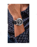 Guess Trophy Multifunction Black Dial Black Rubber Strap Watch for Men - GW0333G1