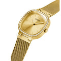 Guess Tapestry Diamonds Gold Dial Gold Mesh Bracelet Watch for Women - GW0354L2