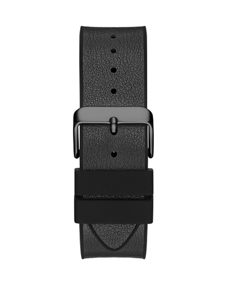 Guess Phoenix Black Dial Black Rubber Strap Watch for Men - GW0386G1