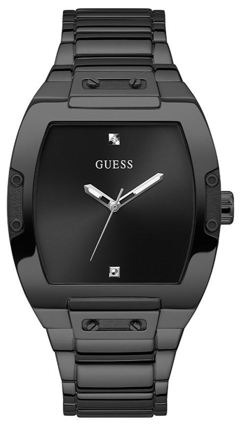 Guess Trend Black Dial Black Steel Strap Watch for Men - GW0387G3