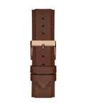 Guess Tailor Analog Blue Dial Brown Leather Strap Watch for Men - GW0389G3