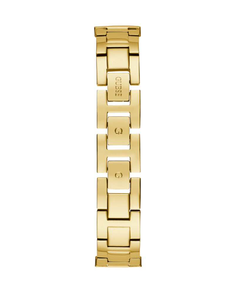 Guess Gala Diamonds Gold Dial Gold Steel Strap Watch for Women - GW0401L2