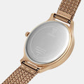 Guess Soiree Diamonds Rose Gold Dial Rose Gold Mesh Bracelet Watch for Women - GW0402L3