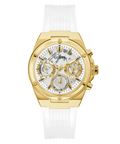 Guess Athena White Dial White Rubber Strap Watch for Women - GW0409L2