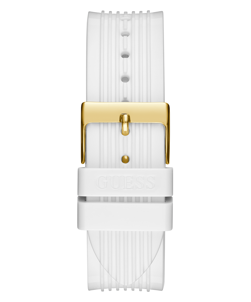 Guess Athena White Dial White Rubber Strap Watch for Women - GW0409L2