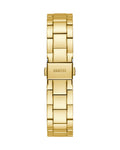 Guess Crown Jewel Diamonds White Dial Gold Steel Strap Watch for Women - GW0410L2