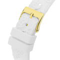 Guess Crown Jewel Multifunction Diamonds White Dial White Leather Strap Watch for Women - GW0411L1