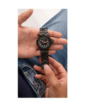 Guess Track Black Dial Black Steel Strap Watch for Men - GW0426G3