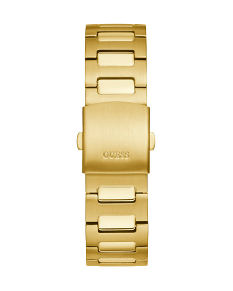 Guess Scope Gold Dial Gold Steel Strap Watch for Men - GW0454G2