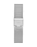 Guess Iconic Diamonds Silver Dial Silver Mesh Bracelet Watch For Women - GW0477L1