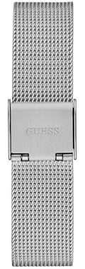 Guess Fame Diamonds Silver Dial Silver Mesh Bracelet Watch for Women - GW0508L1