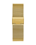 Guess Gadget Gold Dial Gold Mesh Bracelet Watch for Men - GW0538G2