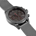 Hugo Boss Ikon Chronograph Grey Dial Grey Mesh Bracelet Watch for Men - 1513443